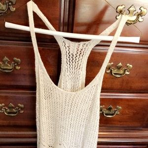 Beige crochet top